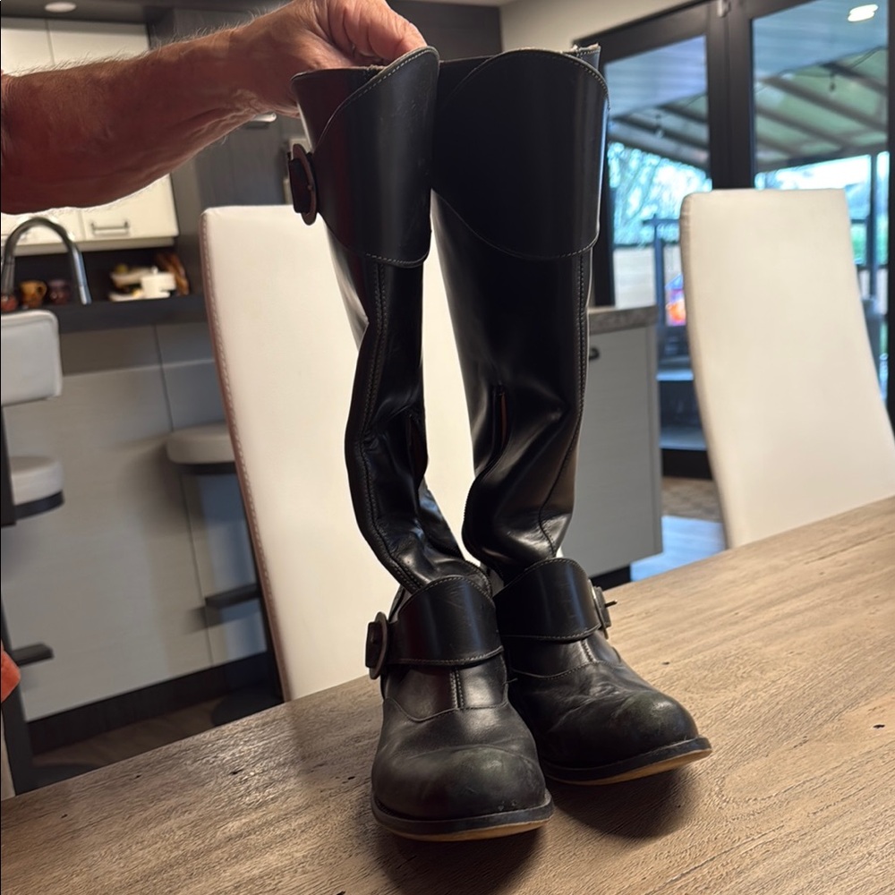 John Fluevog Black Riding Boots (Size 9, Fits More Like An 8.5) - Picture 2 of 12